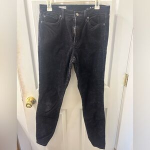 Women's Classic Black Corduroy Skinny Jeans